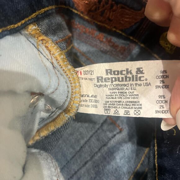 Rock & Republic Henlee Low Rise Bootcut Jeans Dark Wash Size 30 - Picture 4 of 8